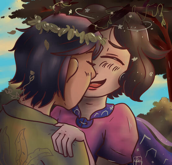 The witch and Natures Guardian